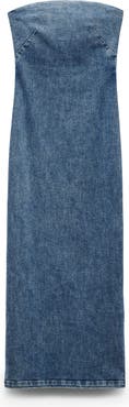 rag & bone Jasmine Strapless Denim Midi Dress