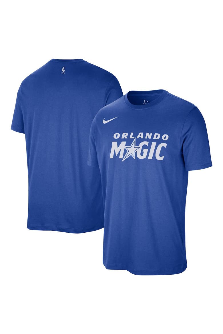 Unisex Nike Blue Orlando Magic Team Wordmark Essential T-Shirt, Alternate, color, Blue