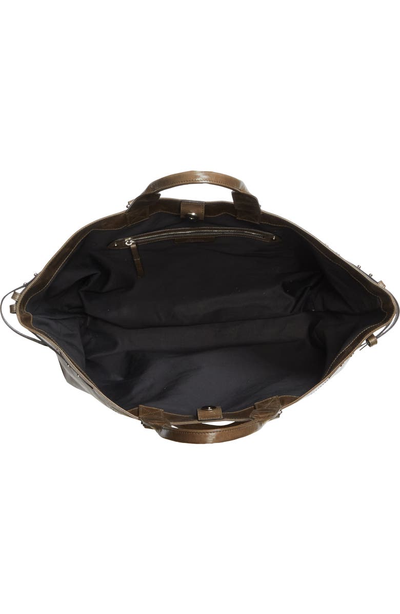 Isabel Marant Winna Leather Tote, Alternate, color, Moss Green