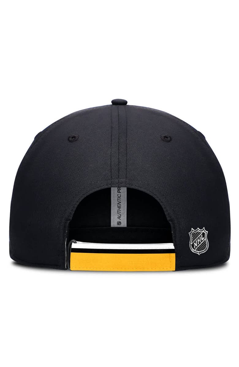 FANATICS Men's Fanatics Black/Gold Pittsburgh Penguins Authentic Pro Ripstop Adjustable Hat, Alternate, color, Black