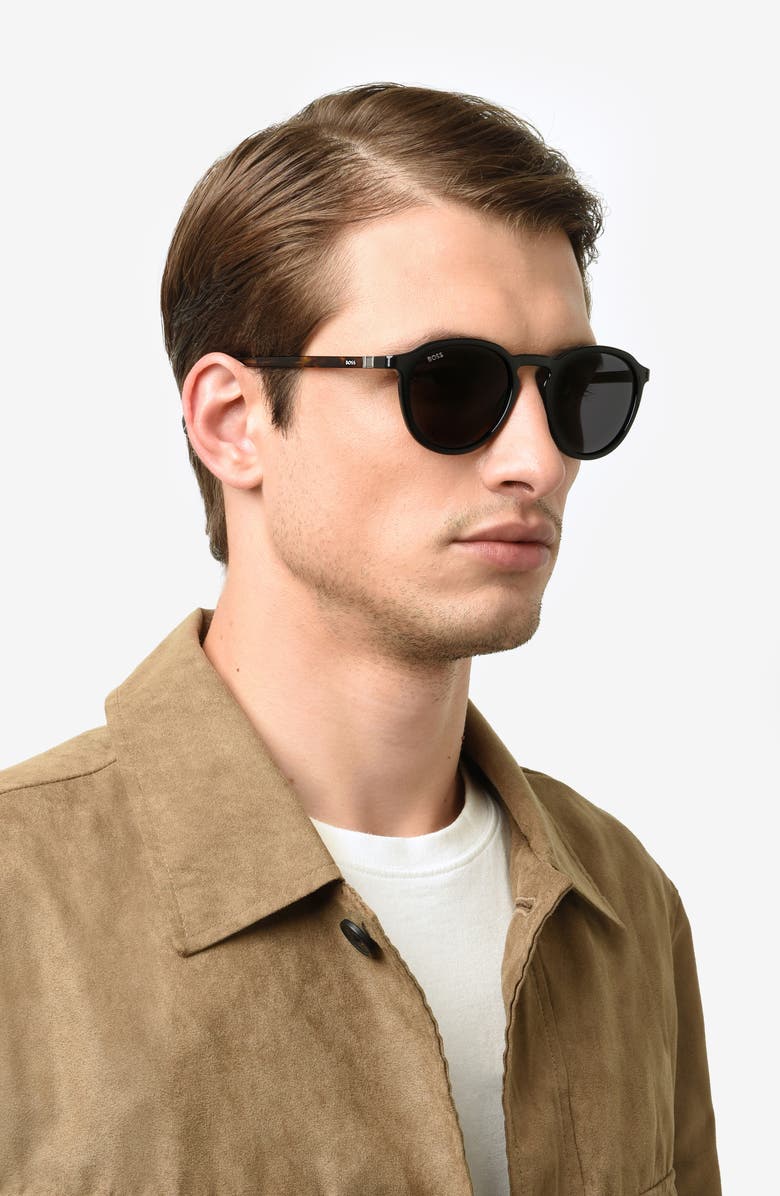 BOSS 51mm Round Sunglasses, Alternate, color, 
