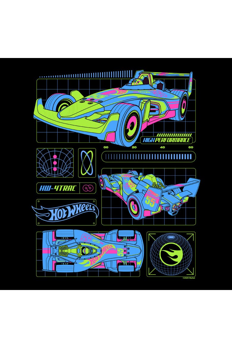 Men's Hot Wheels HW 4Trac Infinite Performance  Graphic T-Shirt, Alternate, color, Black