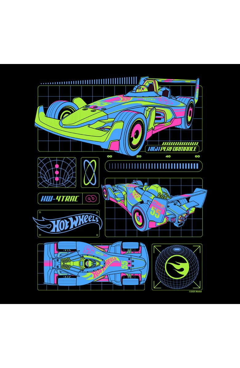 Hot Wheels Men's Hot Wheels HW 4Trac Infinite Performance  Graphic T-Shirt, Alternate, color, Black