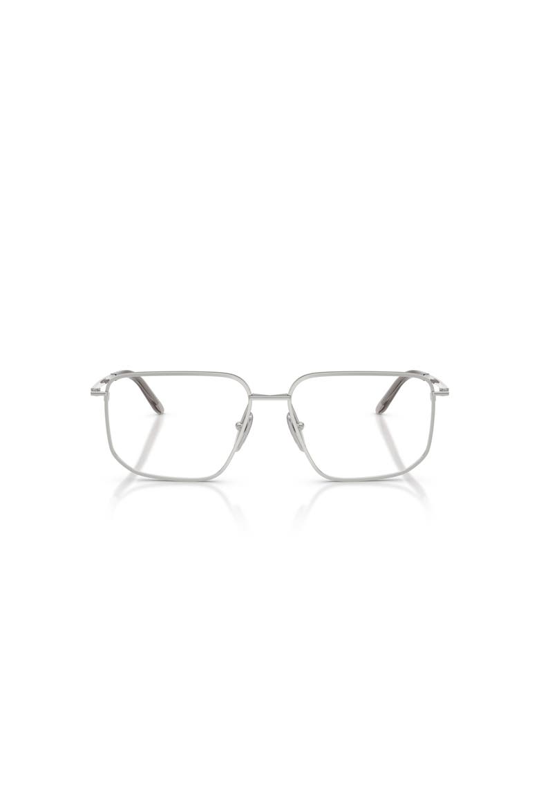 55mm Rectangle optical glasses, Alternate, color, Silver
