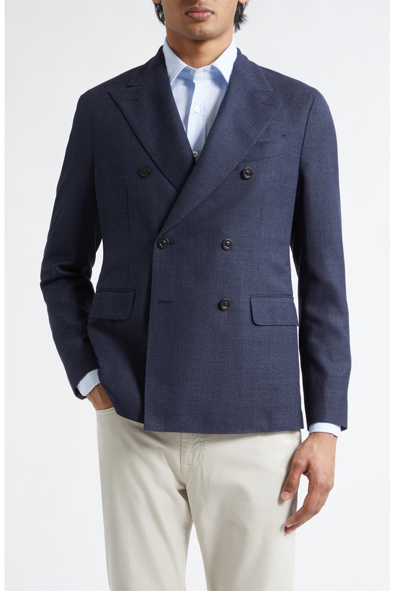 Dover Double Breasted Wool Jacket, Main, color, BLUE