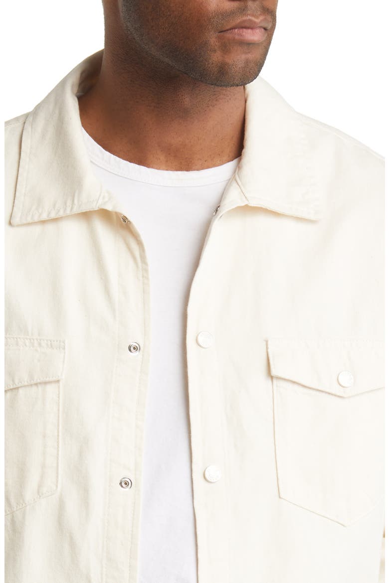 Denim Button-Up Shirt, Alternate, color, AU NATURAL