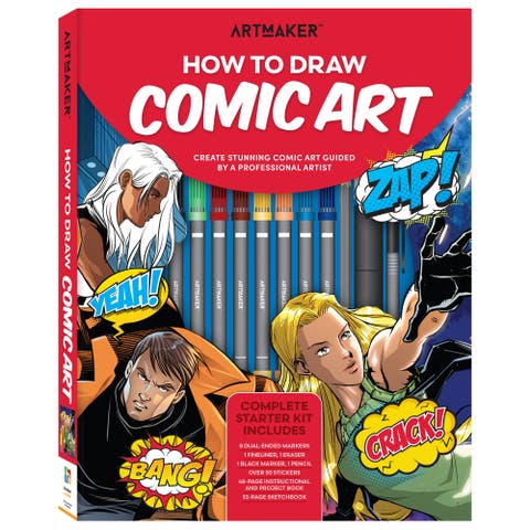 How to Draw Comic Art, Complete Starter Kit, Studio Set, Adults