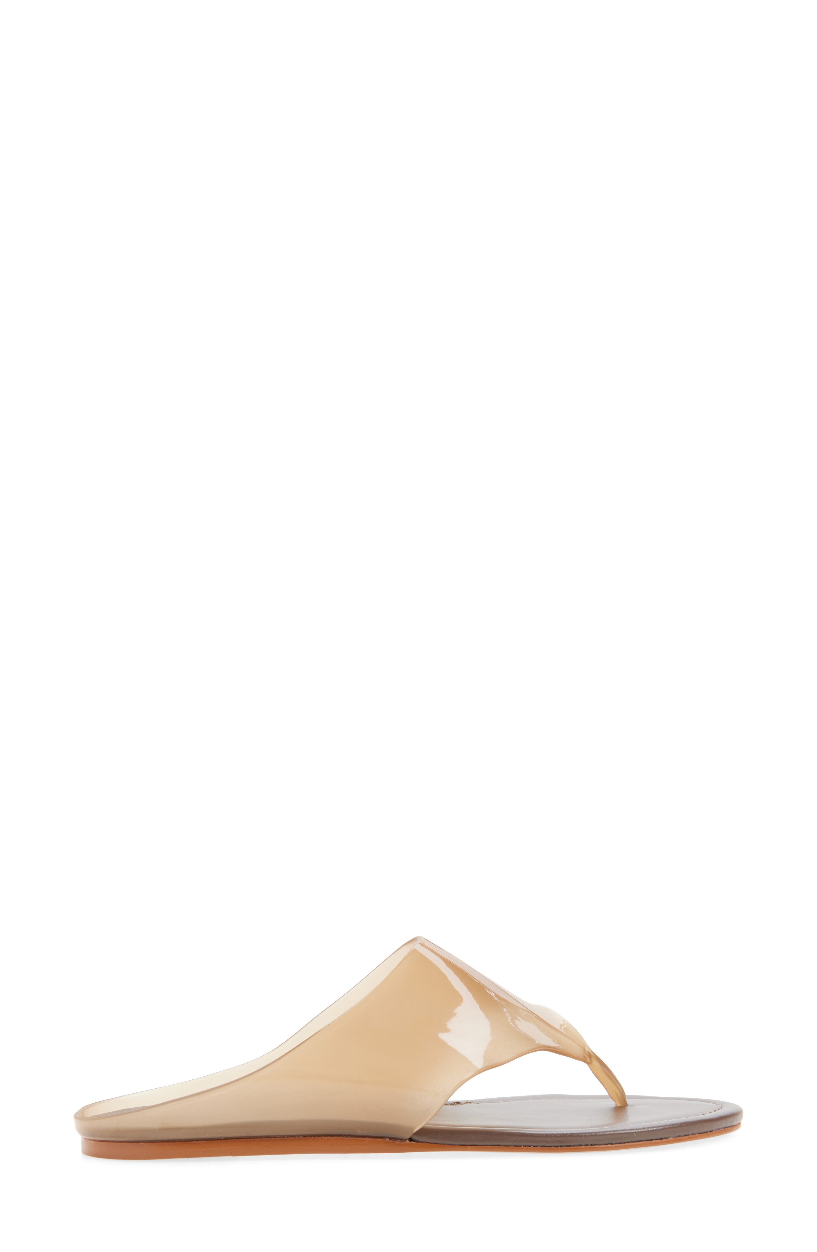 FARM Rio Jelly Flat Flip Flop, Alternate, color, Walnut