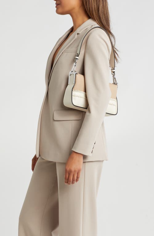Shop Calvin Klein Fay Whipstich Canvas Shoulder Bag