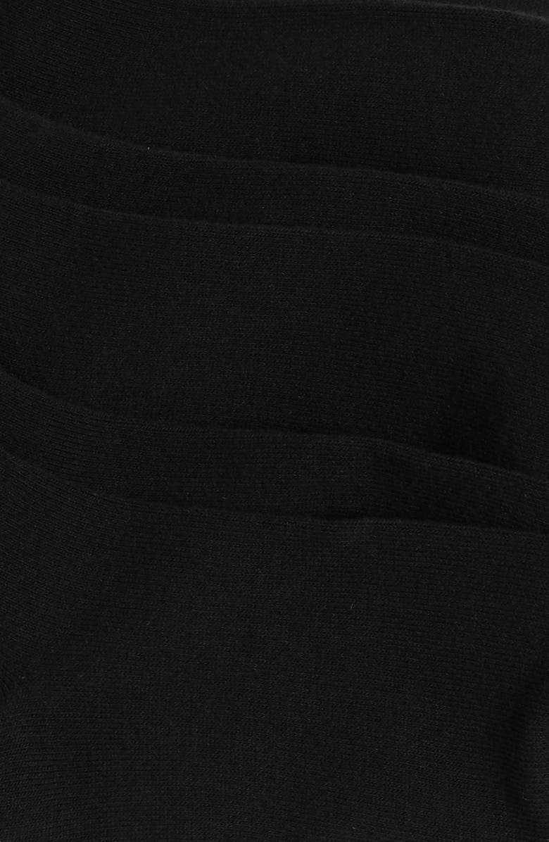 Nordstrom 3-Pack Everyday Quarter Socks, Alternate, color, Black