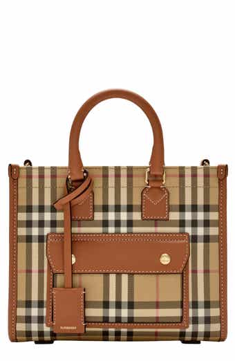 Burberry Medium Freya Check Coated Canvas Tote | Nordstrom Burberry Medium Freya Check Coated Canvas Tote | Nordstrom