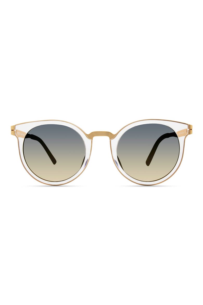 Round Sunglasses, Main, color, CRYSTAL GOLD