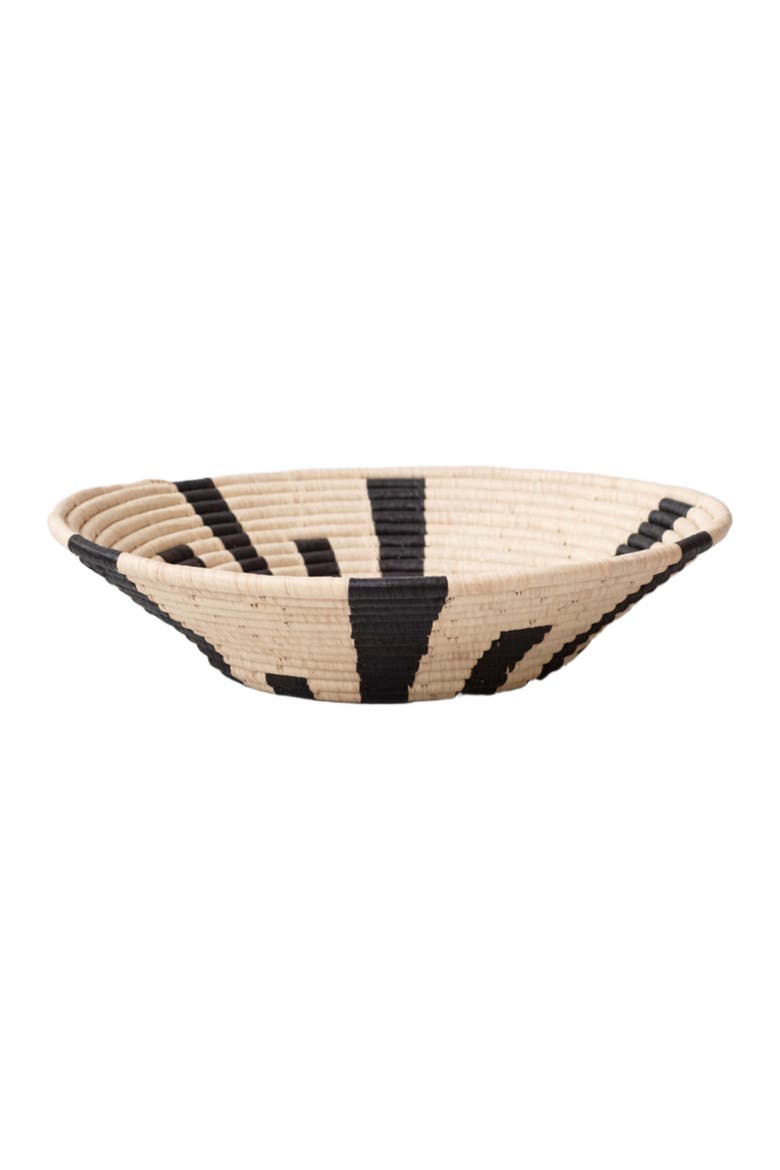 Large Warp Speed Basket, Alternate, color, Black & Natural Fiber