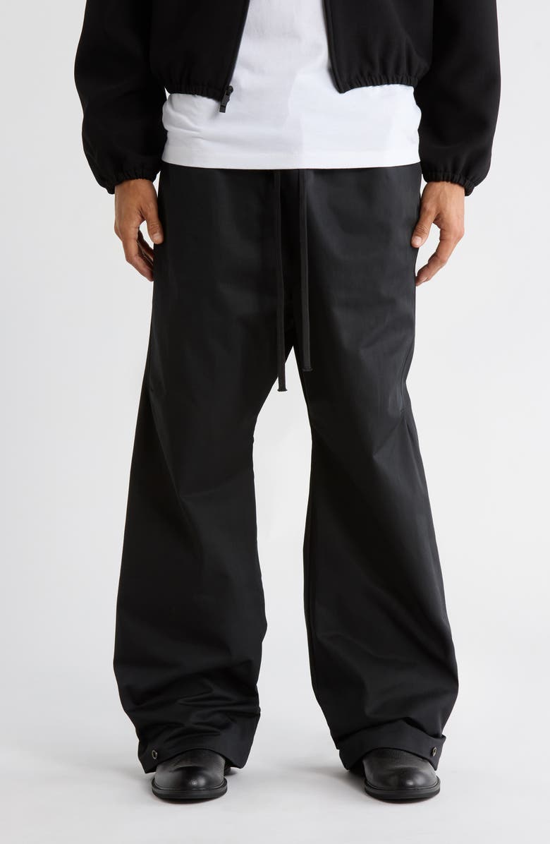 Fear of God Essentials Twill Work Pants, Main, color, Jet Black