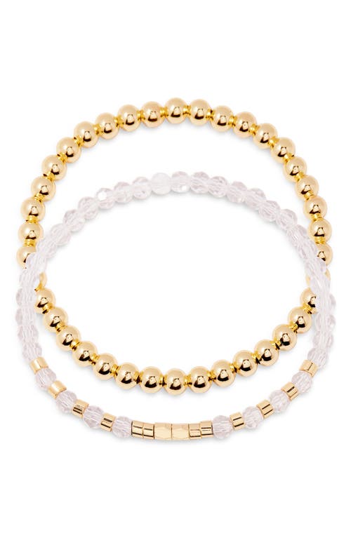 Brook & York Brook And York Makenna Set Of 2 Birthstone Beaded Stretch Bracelets