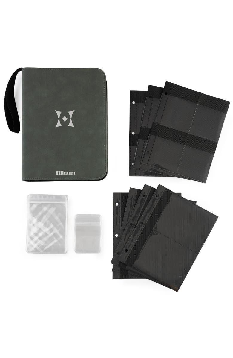 Hibana Jewelry Storage Travel Edition Sage Green Zipper Binder, For 20 Pieces, Alternate, color, 