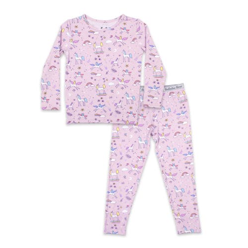Bellabu Bear Kids Unisex Kids Dragon Dreams Set Of 2 Piece Pajamas In Enchanted Unicorn