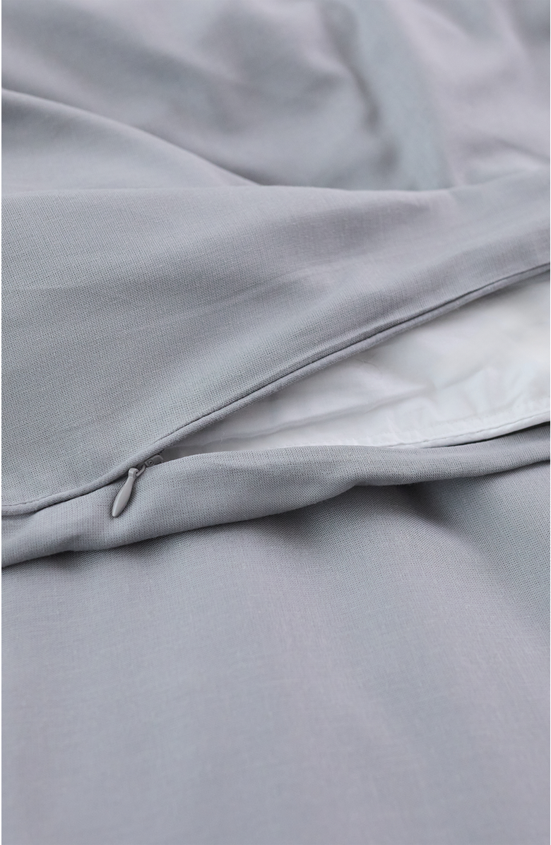 Slumber Cloud Performance Linen Blend Duvet Cover, Alternate, color, Storm