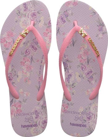 x LoveShackFancy Slim Happy Thoughts Flip Flop