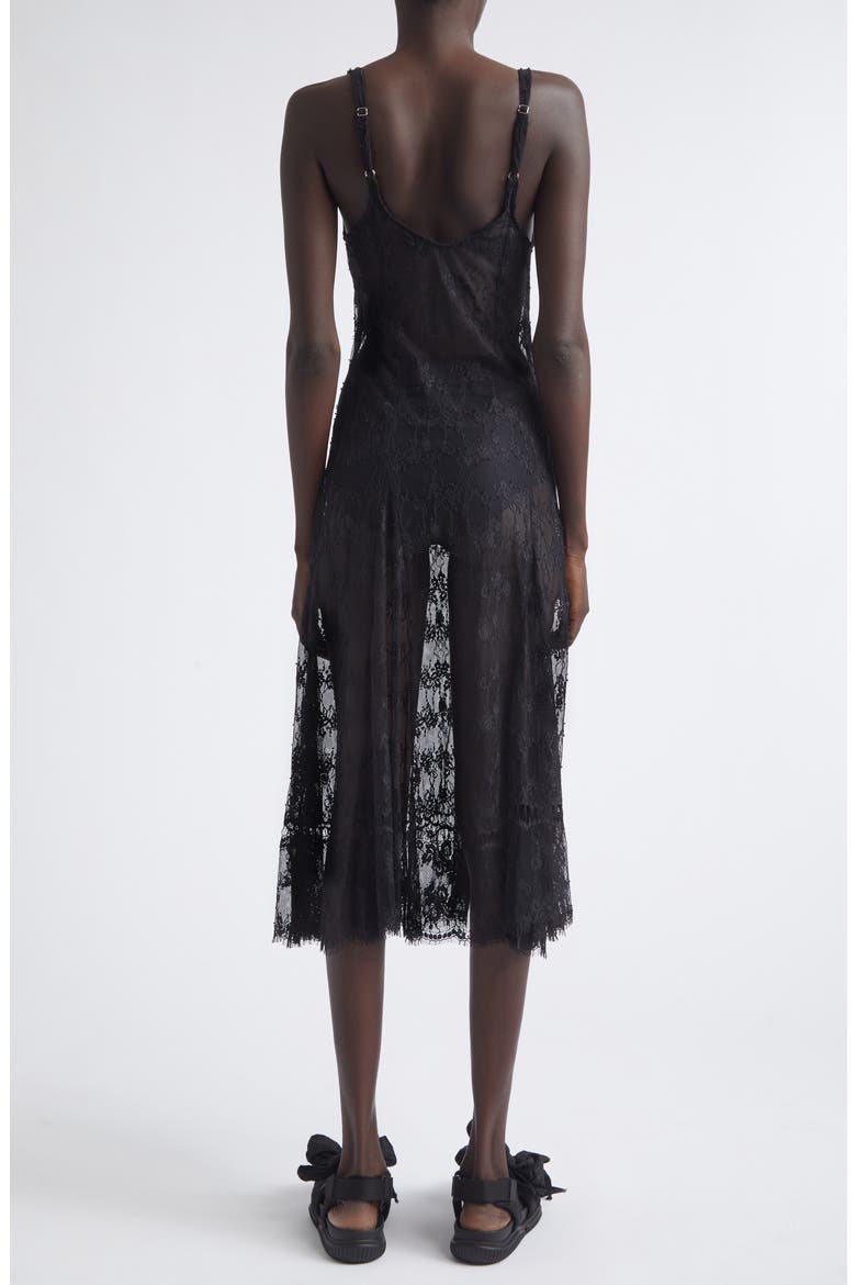 Pamela Sheer Lace Slipdress, Alternate, color, BLACK