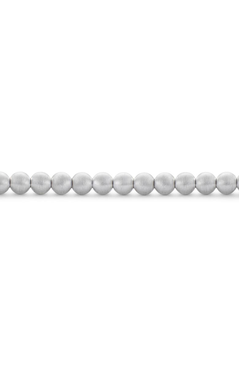 le gramme Men's 11G Brushed Sterling Silver Beaded Bracelet, Alternate, color,