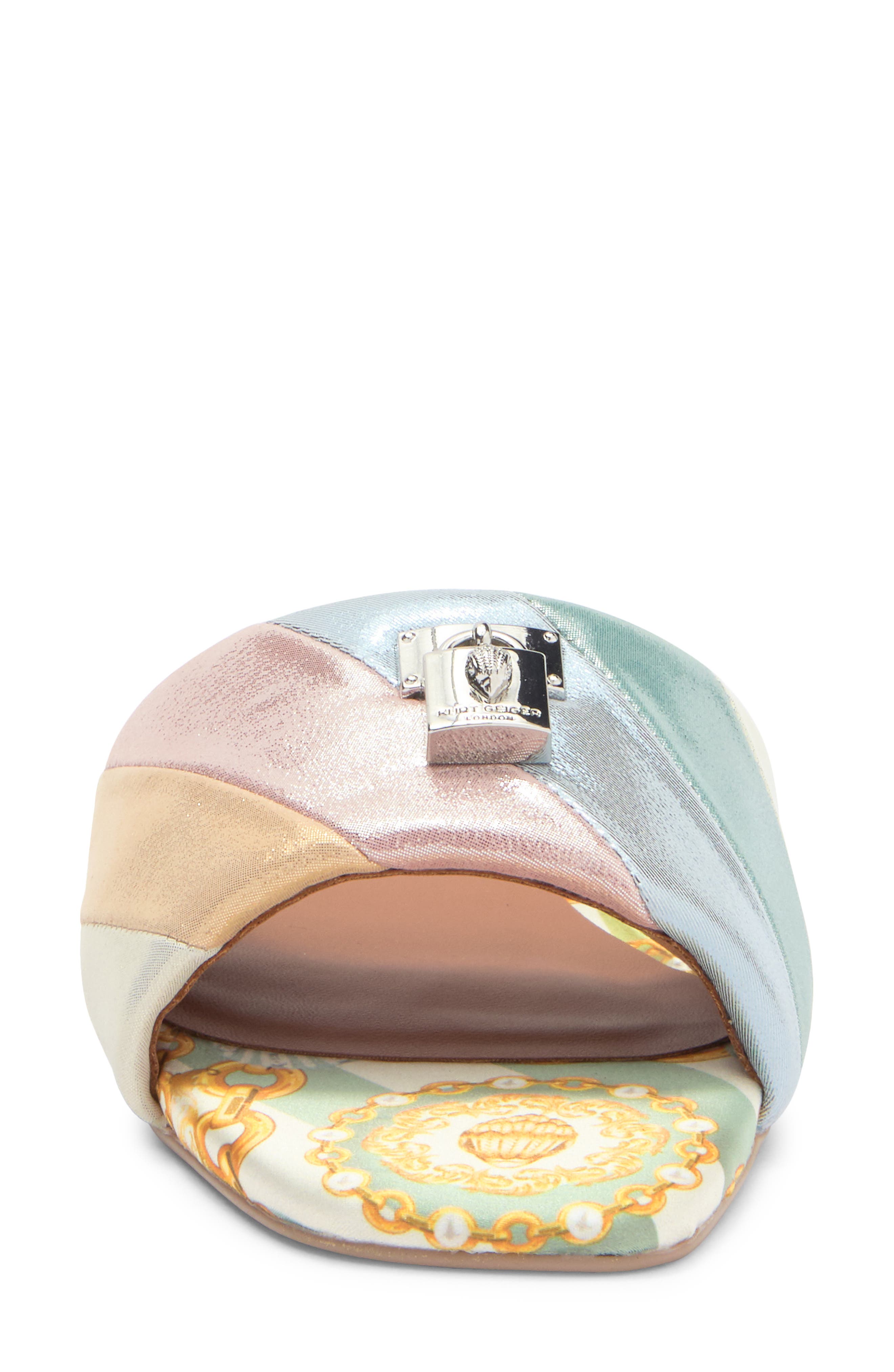 Kurt Geiger London Brixton Slide Sandal, Alternate, color, Metallic Combo