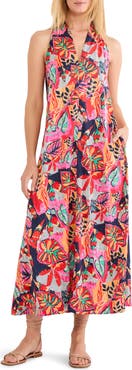 NIC+ZOE Kauai Garden Lorin Halter Neck Dress