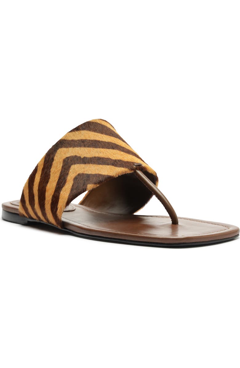 Schutz Martha Slide Sandal, Main, color, Natural/ Pecan Brown
