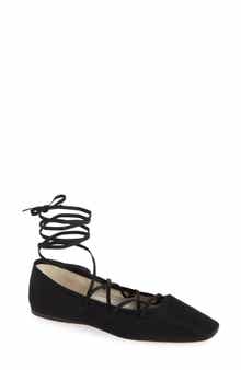 Loeffler Randall Louisa Ankle Wrap Ballet Flat