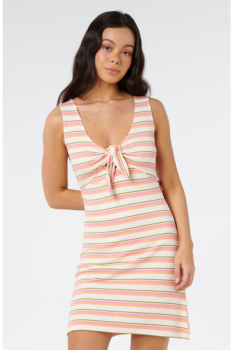 Topanga Canyon Rib Minidress, Alternate, color, PEACH