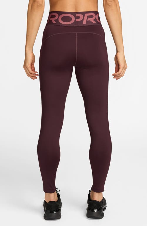 Nike Pro Sculpt High-waisted Pocket 7/8 Leggings In Purple
