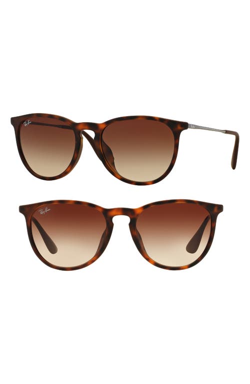 Ray Ban Gradient Aviator Sunglasses In Tortoise/silver