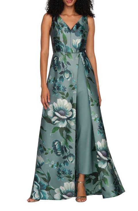 Isabelle Floral Print Mikado Jumpsuit