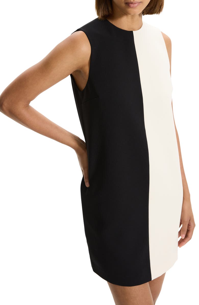 Theory Colorblock Sleeveless Shift Dress, Alternate, color, 