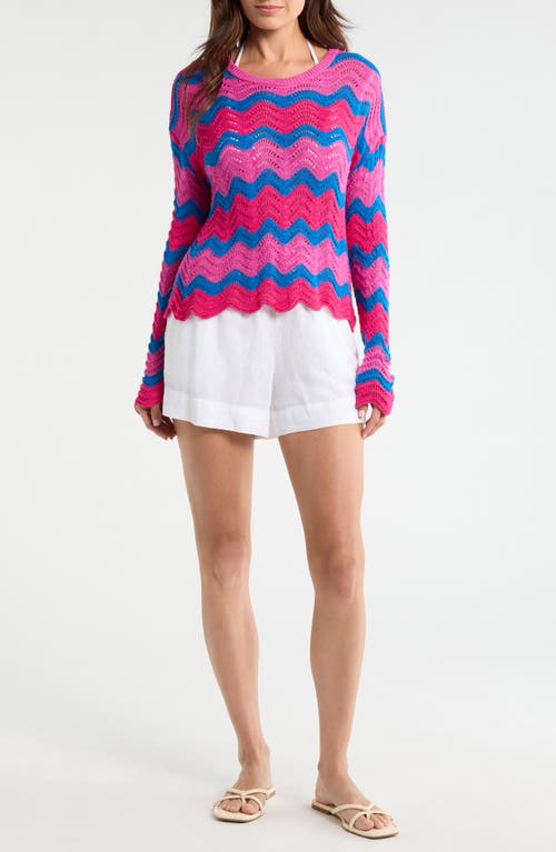 Beach Riot Beach Cover-up Sweater In Multi