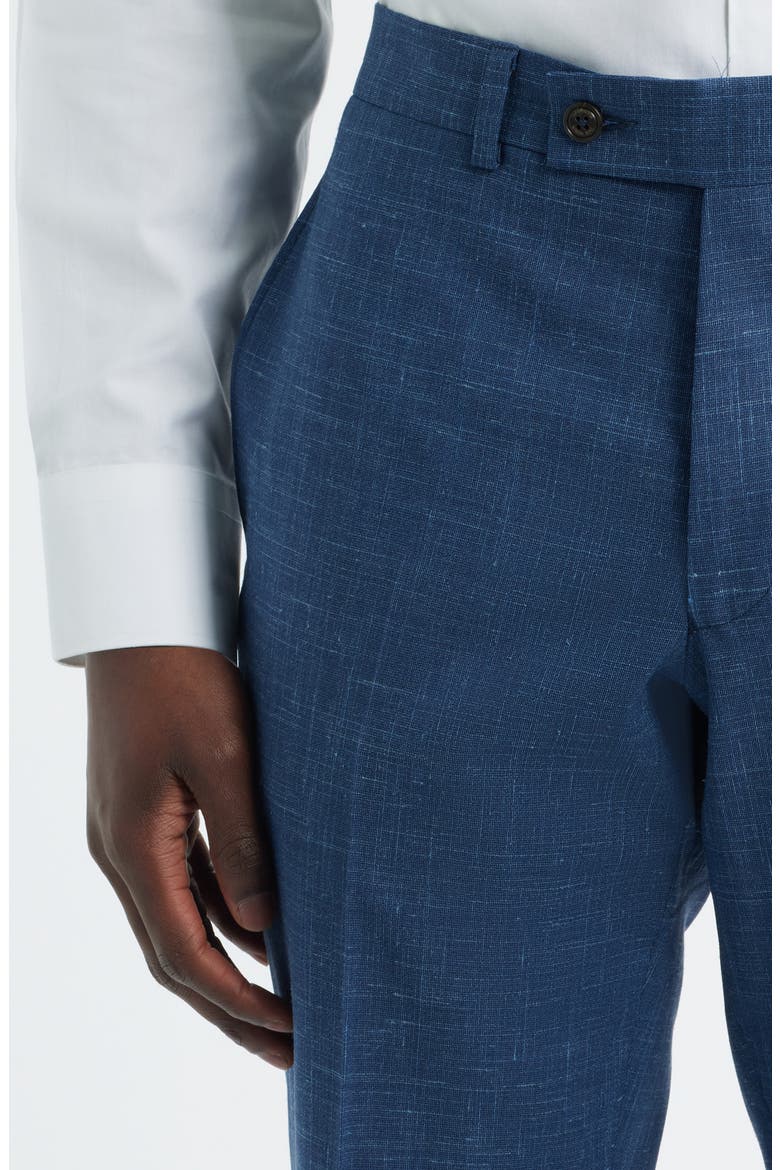 Patrick Tropical Wool, Silk & Linen Blend Pants, Alternate, color, BLUE