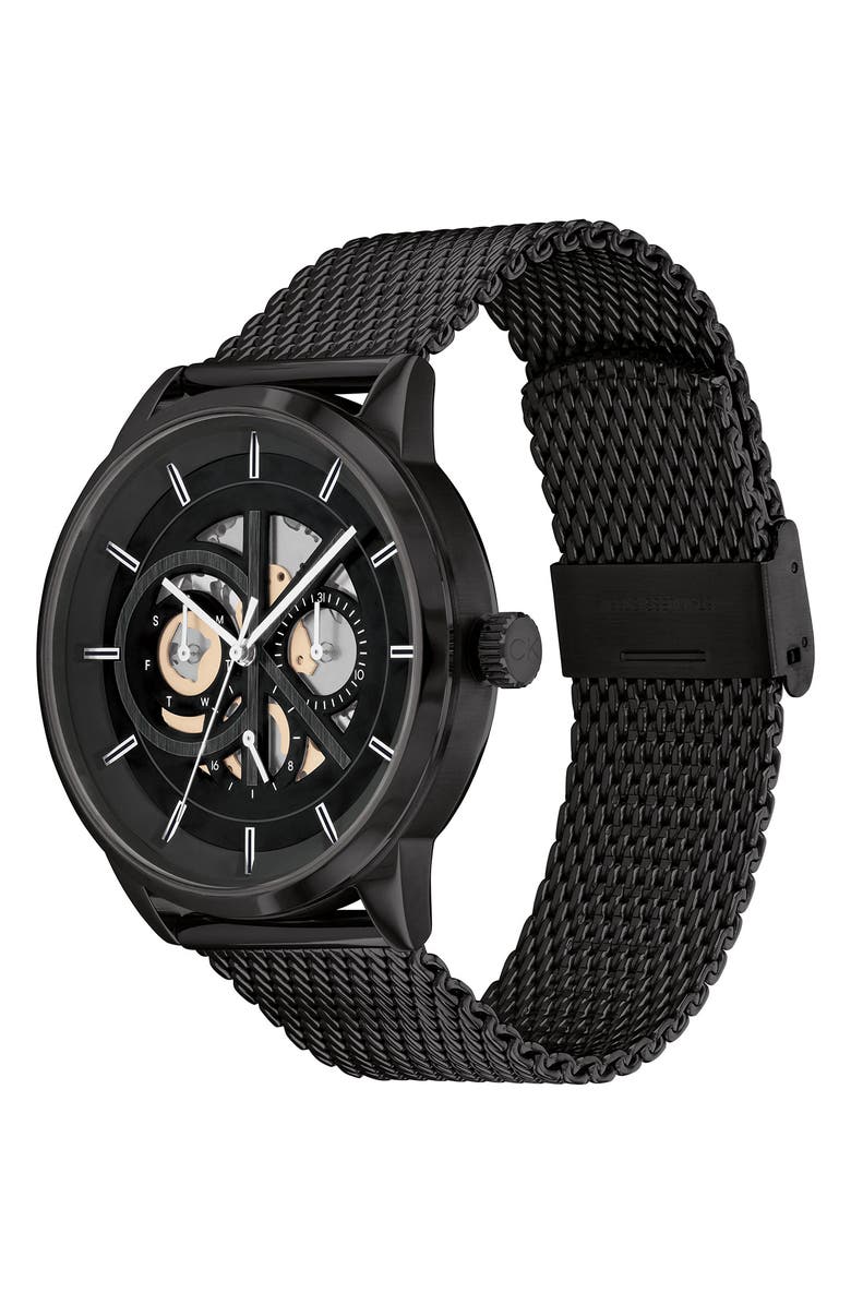 Calvin Klein CK Brave Mesh Strap Watch, 43mm, Alternate, color,