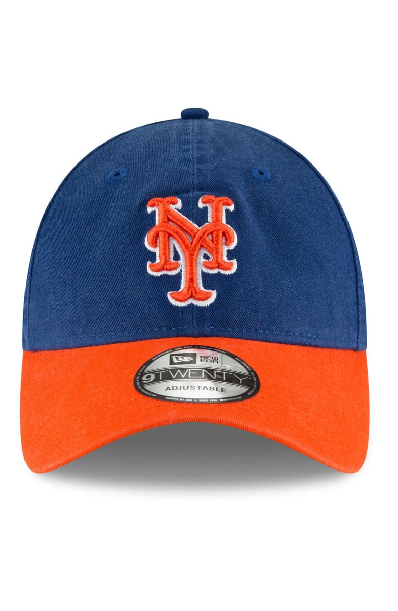 New Era Men's New Era Royal/Orange New York Mets Fashion Core Classic 9TWENTY Adjustable Hat, Alternate, color,