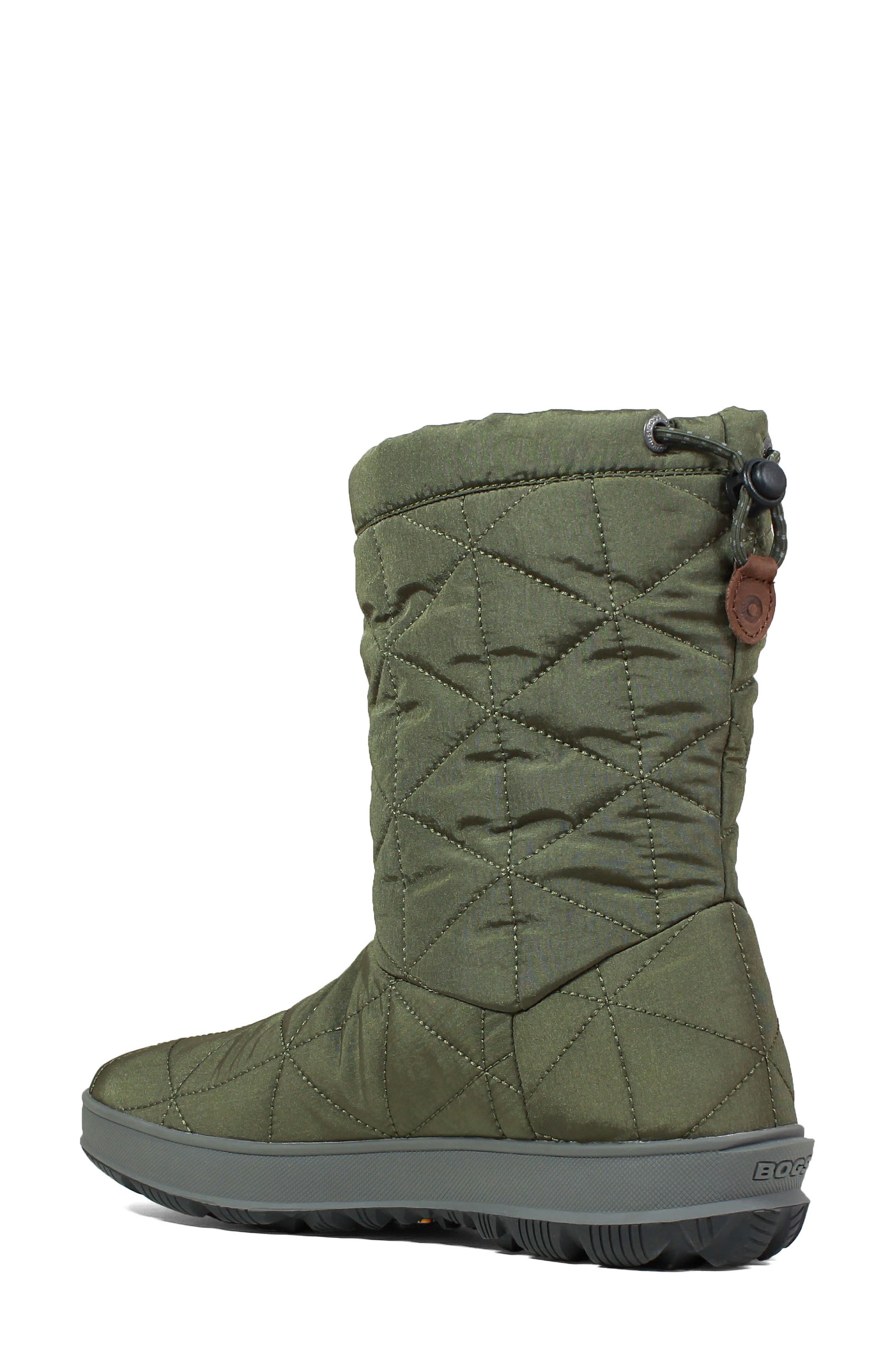 Mid Snowday Waterproof Boot, Alternate, color, DARK GREEN