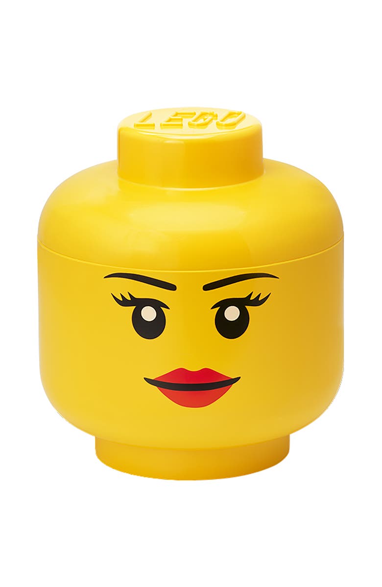 LEGO Storage Head Small Girl, Ages 3+, Alternate, color, Yellow
