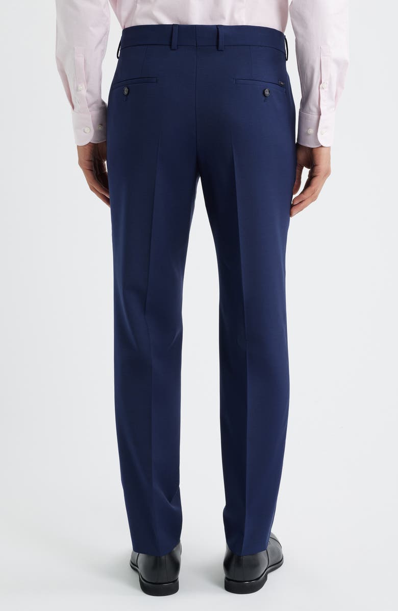 BOSS George Flat Front Wool Dress Pants, Alternate, color,
