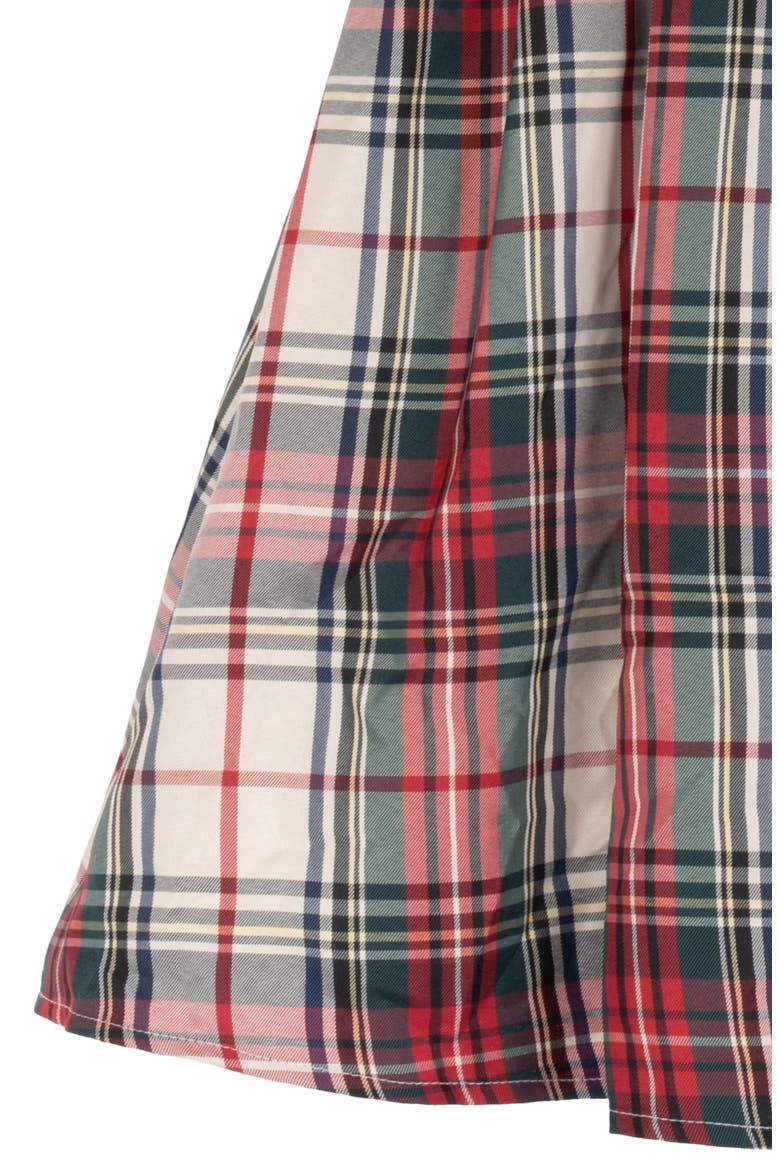 Kids' Plaid Taffeta Dress, Alternate, color, IVORY