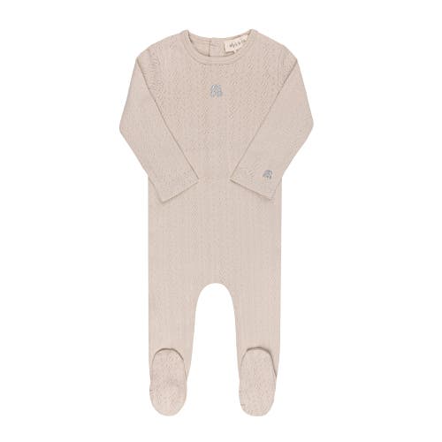 Ely's & Co. Squiggle Pointelle Collection In Beige