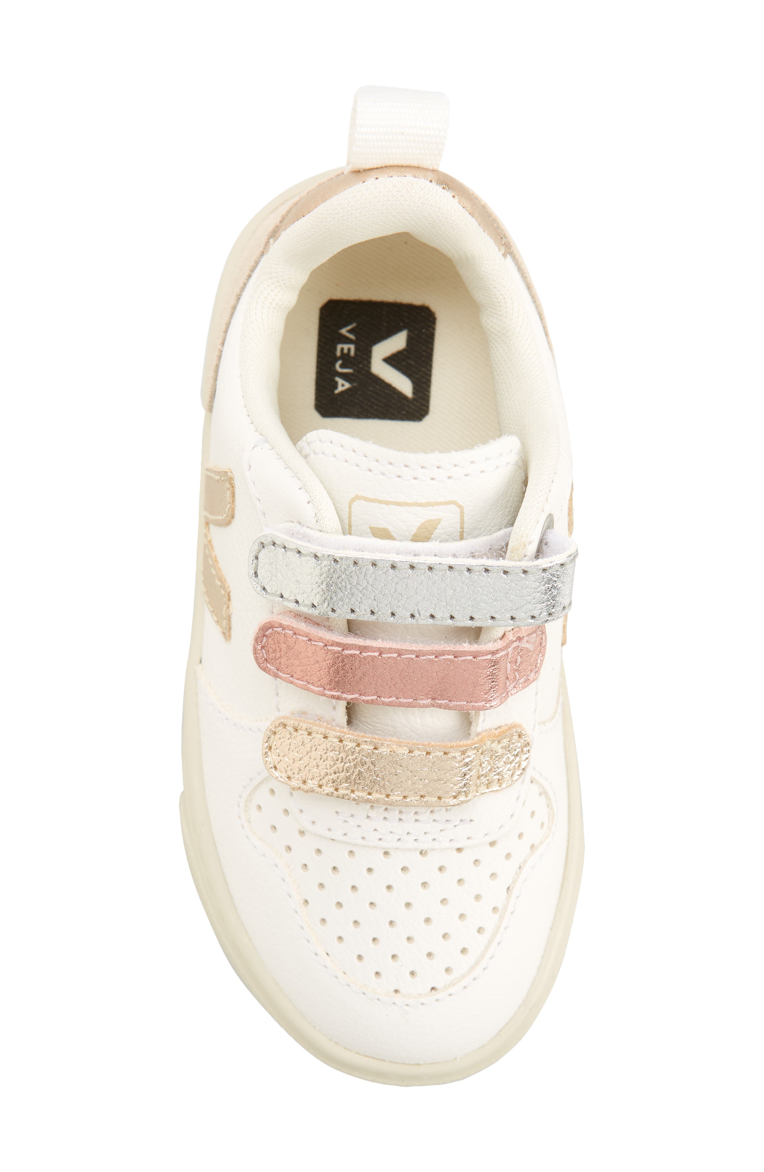 Small V-10 Sneaker, Alternate, color, MULTICO EXTRA WHITE SHINY