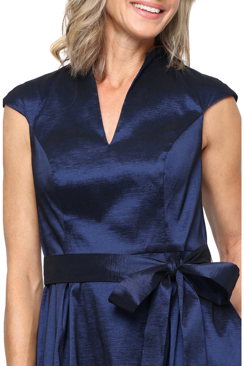 Stretch Taffeta Gown, Alternate, color, NAVY