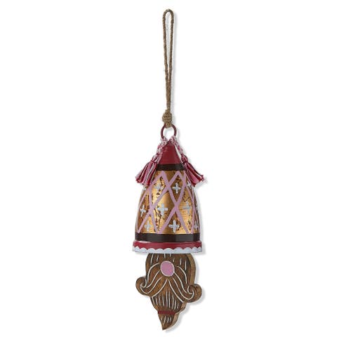 Gnomie Oskar Bell Decorative Holiday Bells Multicolor Iron