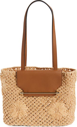 Strathberry The Small Strathberry Basket Woven Raffia Tote