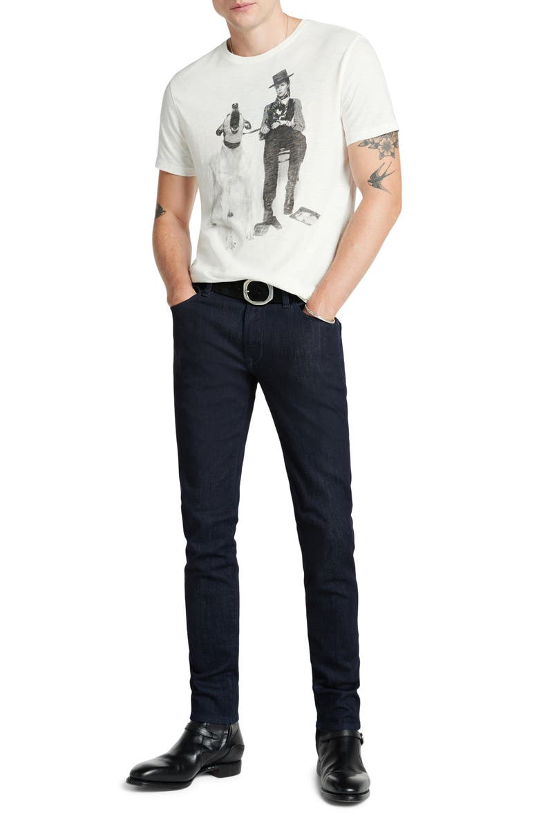 John Varvatos Bowie Graphic Print T-Shirt, Alternate, color, 