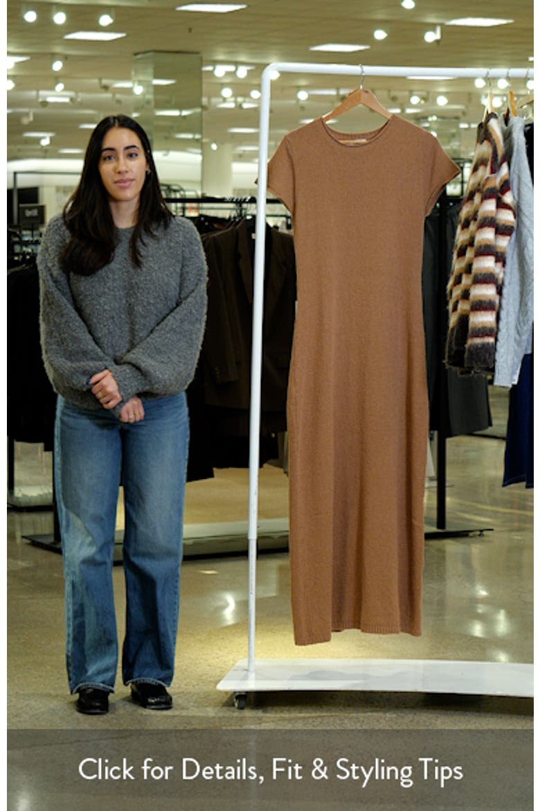 Lowell Short Sleeve Knit Maxi Sweater Dress video