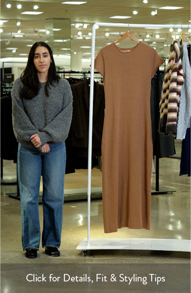 Lowell Short Sleeve Knit Maxi Sweater Dress, sales video thumbnail